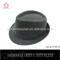 Occidental Formal Fedora F1151 flannel invierno caliente sombreros de fieltro mezcla de color para la venta al por mayor